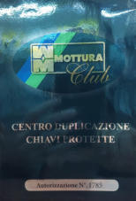 Autorizzazione Mottura Club